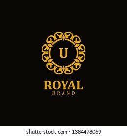 Royal logo letter U, design inspiration vector template for any purpose logo