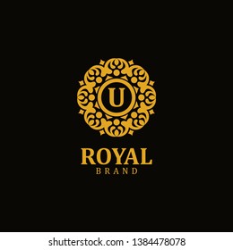 Royal logo letter U, design inspiration vector template for any purpose logo