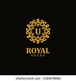 Royal logo letter U, design inspiration vector template for any purpose logo