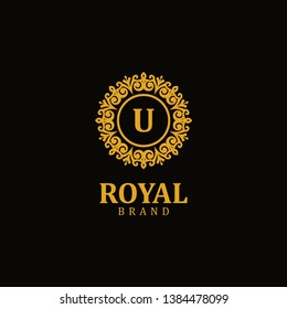 Royal logo letter U, design inspiration vector template for any purpose logo