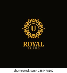 Royal logo letter U, design inspiration vector template for any purpose logo