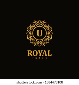 Royal logo letter U, design inspiration vector template for any purpose logo