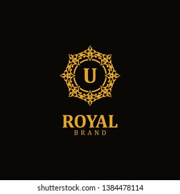 Royal logo letter U, design inspiration vector template for any purpose logo