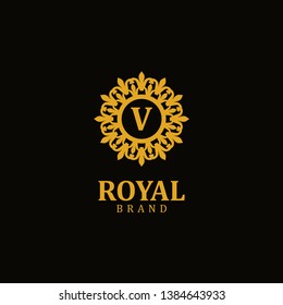 Royal logo letter V, design inspiration vector template for any purpose logo