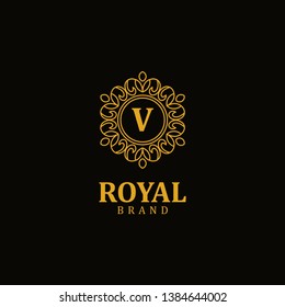 Royal logo letter V, design inspiration vector template for any purpose logo