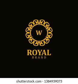 Royal logo letter W, design inspiration vector template for any purpose logo