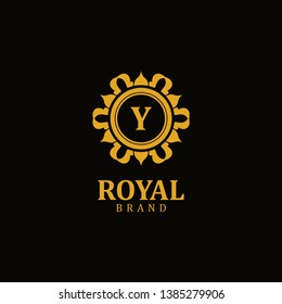 Royal logo letter Y, design inspiration vector template for any purpose logo