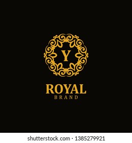 Royal logo letter Y, design inspiration vector template for any purpose logo