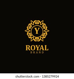 Royal logo letter Y, design inspiration vector template for any purpose logo