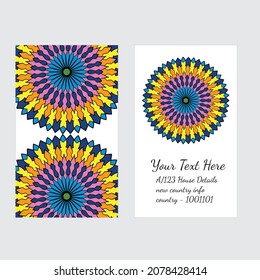 Royal looking card design for yoga, meditation, health and fitness, technology and much more