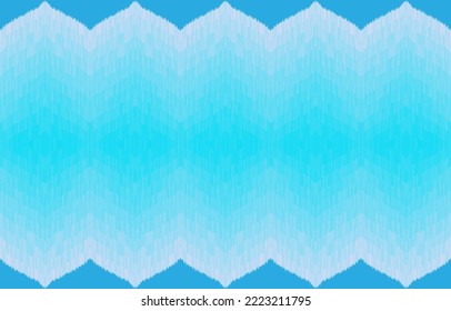 Royal luxurious ancient blue Ikat patterns. Geometric ethnic tribal vintage retro style. Fabric textile ikat seamless pattern. Indian African Asian navajo Aztec ikat print vector abstract background.