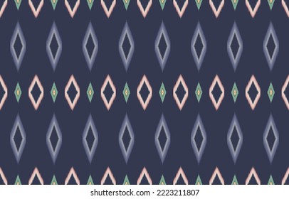 Royal luxurious ancient Ikat patterns. Geometric ethnic tribal vintage retro style. Fabric textile ikat seamless pattern. Indian African Asian navajo Aztec ikat print vector abstract background.