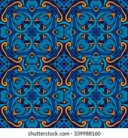 Royal Luxury Abstract seamless vector pattern for fabric. Victorian ornament