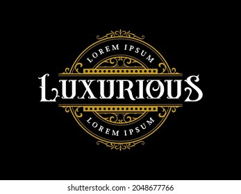 Royal Luxury Ornamental Logo With Flourish Ornament