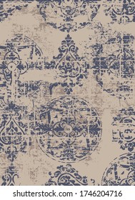 Royal luxury texture background. Vintage grunge baroque pattern. Vector