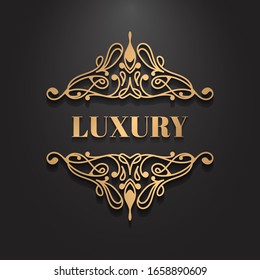 Royal luxury vector damask patterns for placard, greeting cards and wedding invitations. vintage frame and border.