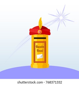 royal mailbox for letters of "Reyes magos" from east