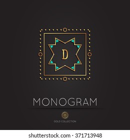 Royal modern monogram, logo vector template. Hotel logo. Kings symbol.