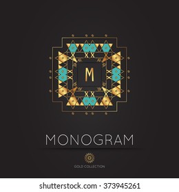 Royal modern monogram, logo vector template. Hotel logo. Kings symbol.