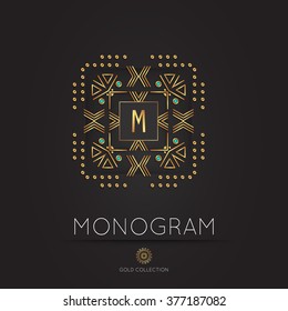 Royal modern monogram, logo vector template. Hotel logo. Kings symbol.