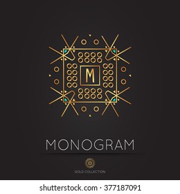 Royal modern monogram, logo vector template. Hotel logo. Kings symbol.