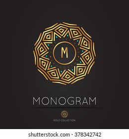 Royal modern monogram, logo vector template. Hotel logo. Kings symbol.