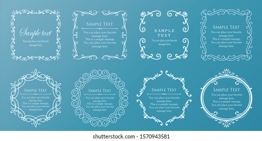Royal monogram frame. Hand drawn crown emblem, vintage doodle sketch sign and elegant monograms. Decorative antique boutique signage border or floral ornament gold logo. Isolated vector symbols set