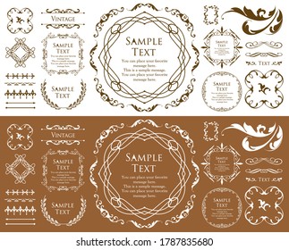 Royal monogram frame. Hand drawn crown emblem, vintage doodle sketch sign and elegant monograms. Decorative antique boutique signage border or floral ornament gold logo. Isolated vector symbols set