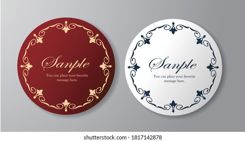 Royal monogram frame. Hand drawn crown emblem, vintage doodle sketch sign and elegant monograms. Decorative antique boutique signage border or floral ornament gold logo. Isolated vector symbols set