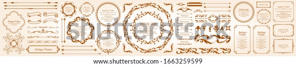 Royal monogram frame. Hand drawn
crown emblem, vintage doodle sketch sign and elegant monograms.
