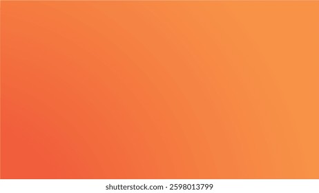 Royal orange smooth gradient background for backdrop or presentation