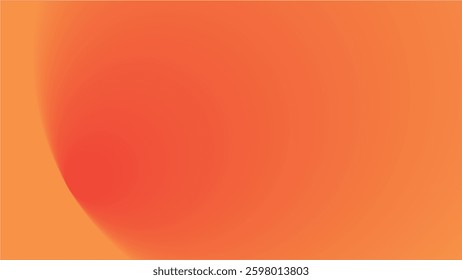 Royal orange smooth gradient background for backdrop or presentation