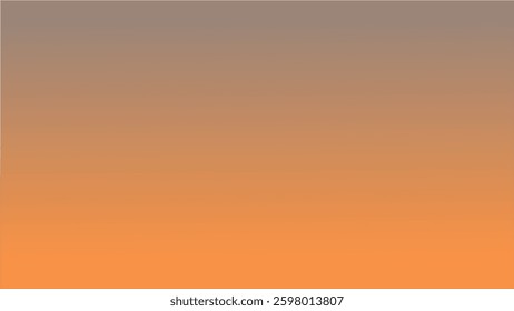 Royal orange smooth gradient background for backdrop or presentation