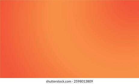 Royal orange smooth gradient background for backdrop or presentation
