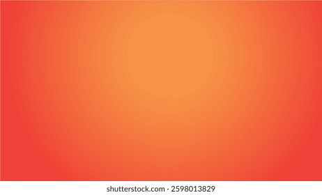 Royal orange smooth gradient background for backdrop or presentation