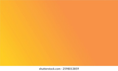 Royal orange smooth gradient background for backdrop or presentation