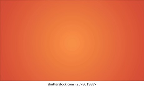 Royal orange smooth gradient background for backdrop or presentation