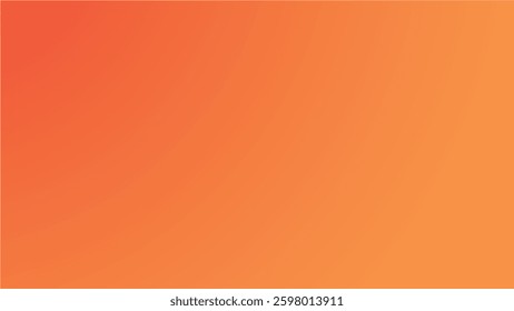 Royal orange smooth gradient background for backdrop or presentation