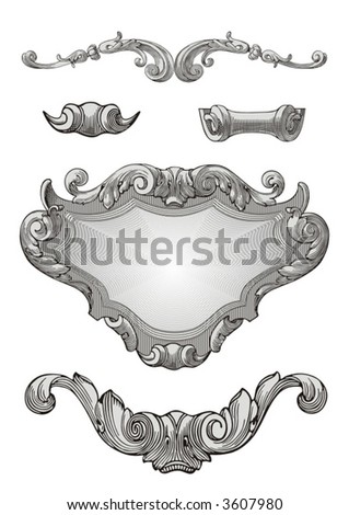 Royal ornaments vector