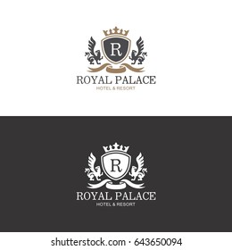 Royal Palace Logo Vcetor Stock Vector (Royalty Free) 1588405087