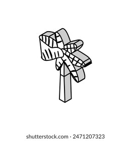 royal palm tree isometric icon vector. royal palm tree sign. isolated symbol illustration