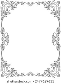 Royal pattern border and frame illustration