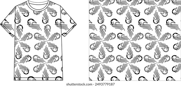 Diseño de patrón real para camisas y trajes