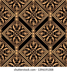 Royal pattern seamless vector. Islamic tile luxury background. Antique design for beauty spa, wedding party, yoga wallpaper, gift packaging, wrapping paper texture, backdrop.