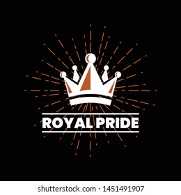 royal pride logo with elegant crown symbol