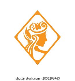 royal princess logo illustration vector graphic design