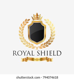 Royal professional crest logo or classic logo template suitable for any kind of business. All image in vector format.