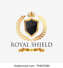 Royal professional crest logo or classic logo template suitable for any kind of business. All image in vector format.