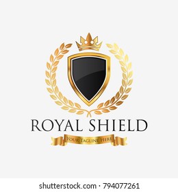 Royal professional crest logo or classic logo template suitable for any kind of business. All image in vector format.