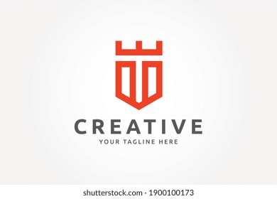 royal protection shield logo template